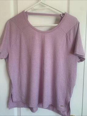 Athletic Works Lavender Short Sleeve Crew Tee